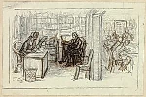 View of Library by George Cattermole