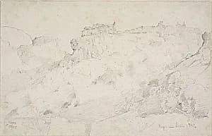 View of Nepi by Jean Baptiste Camille Corot