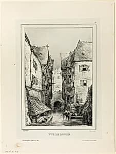 View of Rouen by Eugène Isabey