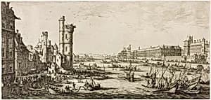 View of the Louvre by Jacques Callot