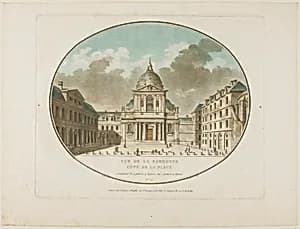 View of the Sorbonne by Jean François Janinet