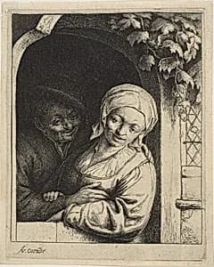 Village Romance by Adriaen van Ostade