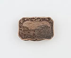 Vinaigrette with Harbor Scene by Unknown