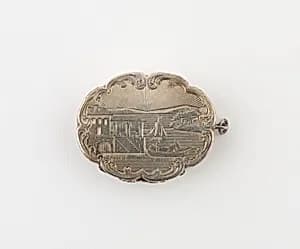 Vinaigrette with Harbor Scene by Unknown