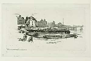 Whistler's House, Chelsea by Francis Seymour Haden