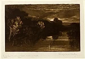 Winchelsea Canal by Francis Seymour Haden