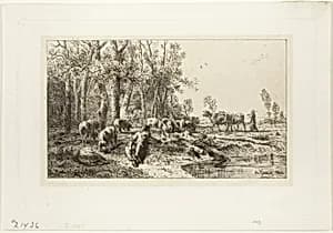 Winter by Charles Émile Jacque