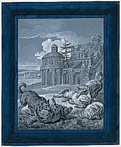 Wolves Attacking Sheep ("Rein de Trop II") by Jean-Baptiste Oudry