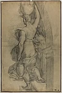 Woman Carrying Water Jar by Raphael