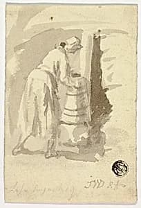 Woman Near Stove by James Ward