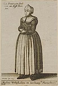 Woman of Westphalia by Wenceslaus Hollar