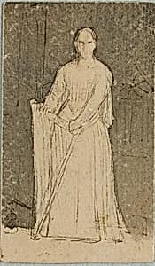 Woman with a Harp by Dominique Papety