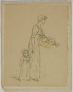 Woman with Child by Kate Greenaway