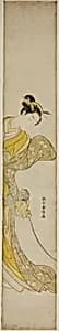 Woman with Pet Monkey by Suzuki Harunobu