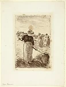Women Tossing the Hay by Camille Pissarro