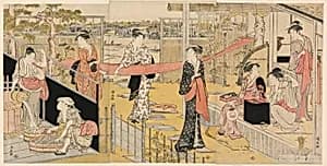 Women Washing Clothes by Torii Kiyonaga