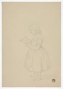Young Girl Reading by Elizabeth Murray