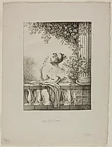 Young Girl with Bird by Dominique-Vivant Denon