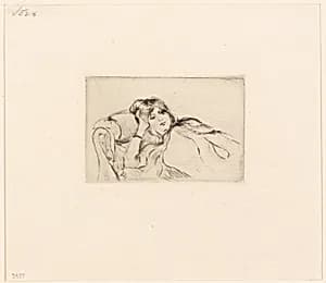Young Woman at Rest by Berthe Morisot