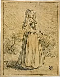Young Woman from Frascati by Nicolas Vleughels