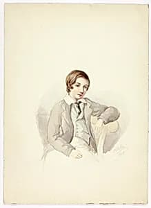 Youth Leaning on Chair by Elizabeth Murray