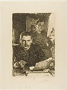 Zorn and His Wife by Anders Zorn