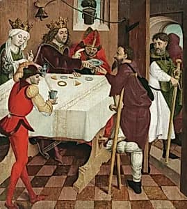 Almosenspende des hl. Oswald by Meister der Oswaldlegende