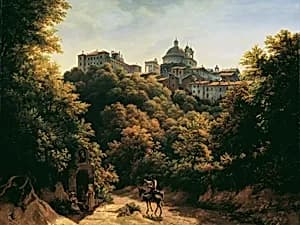 Ansicht von Ariccia by Johann Heinrich Schilbach