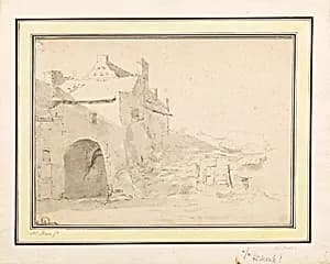Architektonische Studie by Johann Heinrich Roos