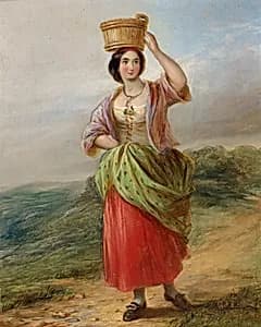 Bäuerin in Tracht by Alfred Provis