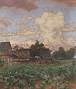 Bauernhof in Schlesien by Jindřich Tomec