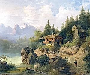 Berchtesgaden mit Watzmann by Unbekannter Künstler