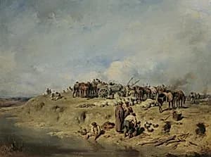 Biwak russischer Soldaten by August von Pettenkofen
