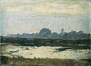 Blick auf eine Stadt by August von Pettenkofen