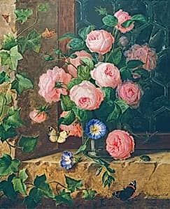 Blumenstillleben by Josef Lauer