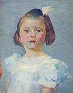 Brustbild eines Mädchens by Franz Jaschke