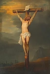 Christus am Kreuz by Unbekannter Künstler