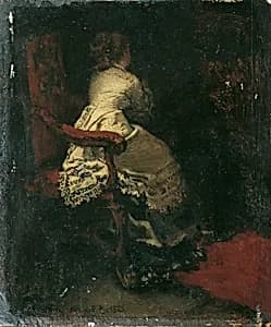 Dame im Lehnstuhl by Albert von Keller