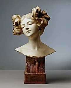 Dame mit Lilien by Simon Montenave