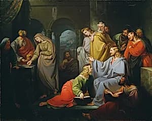 Das Scherflein der Witwe by Ignaz Dullinger