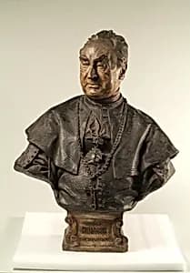 Der Bischof Carolus Heiller by Viktor Oskar Tilgner