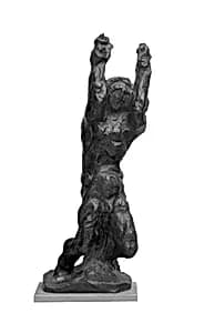 Der brennende Mensch (Entwurf) by Anton Hanak