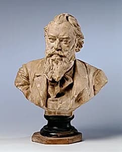 Der Komponist Johannes Brahms by Viktor Oskar Tilgner