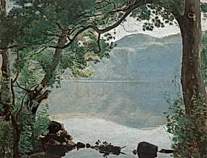 Der Nemisee by Jean-Baptiste Camille Corot