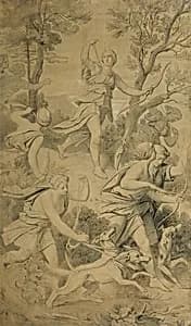 Diana mit ihren Gefährtinnen by Moritz von Schwind