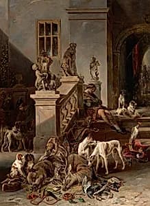 Die Jagdbeute by Johann Matthias Ranftl