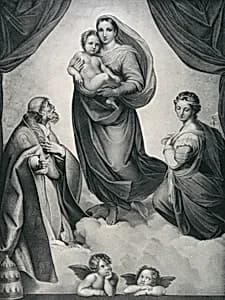 Die Sixtinische Madonna by Carl Heindel