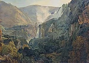 Die Wasserfälle von Terni by Friedrich Nerly der Ältere