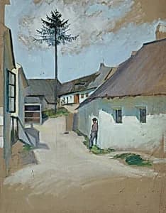 Dorfstraße by Josef Wawra