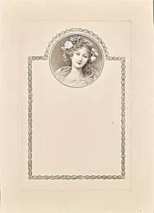Entwurf zu Glückwunschkarte by Raimund Ritter von Brennerstein Wichera